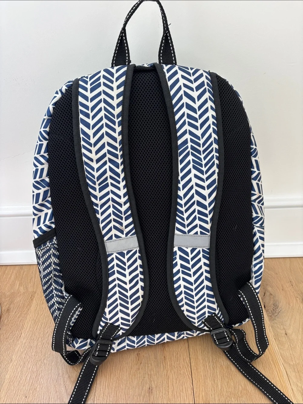 Navy Chevron Backpack